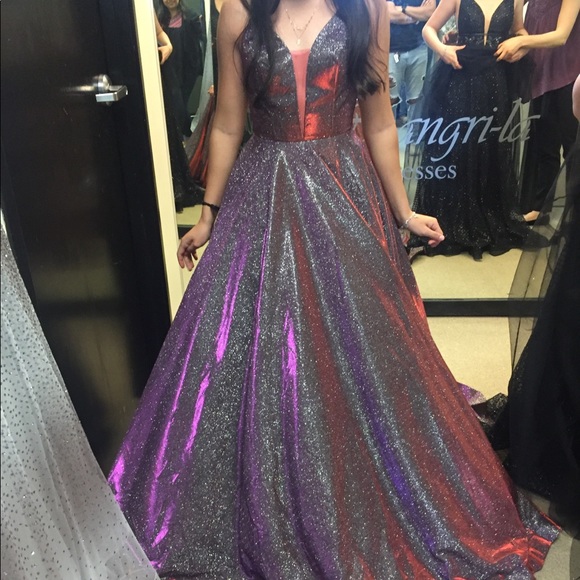 galaxy prom dress